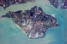 Aerial view of the Isle of Wight
