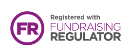 Purple and Grey Fundraising regulator logo and badge